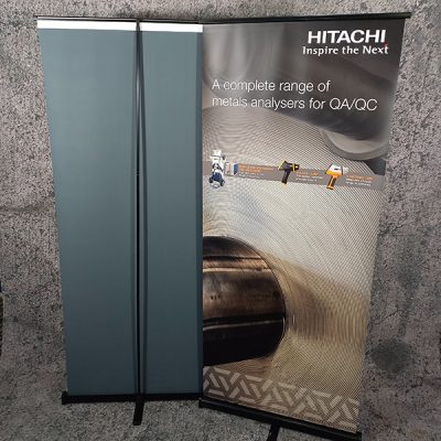roll up banner stand with HP Print